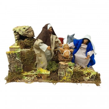 Natività in Movimento 5 Personaggi 23x18 cm