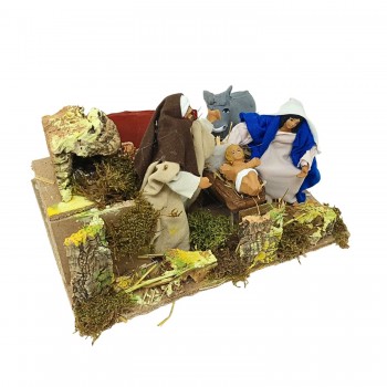 Natività in Movimento 5 Personaggi 23x18 cm