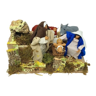 Natività in Movimento 5 Personaggi 23x18 cm