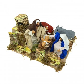 Natività in Movimento 5 Personaggi 23x18 cm