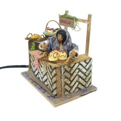 Venditrice di Ciambelle 14x9 cm Pastore per Presepe in Movimento 79067