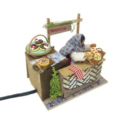 Venditrice di Ciambelle 14x9 cm Pastore per Presepe in Movimento 79067