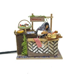 Venditrice di Ciambelle 14x9 cm Pastore per Presepe in Movimento 79067