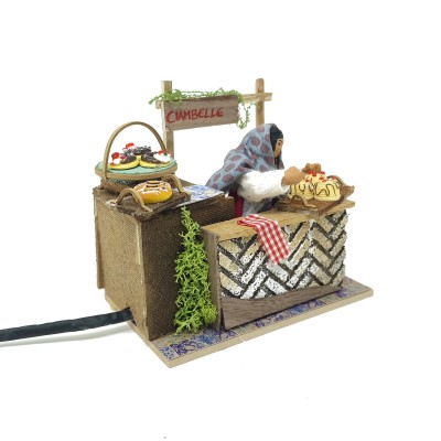 Venditrice di Ciambelle 14x9 cm Pastore per Presepe in Movimento 79067