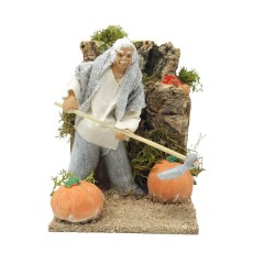 Contadino Pastore per Presepe in Movimento Statuina 12 cm