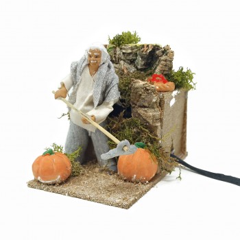 Contadino Pastore per Presepe in Movimento Statuina 12 cm