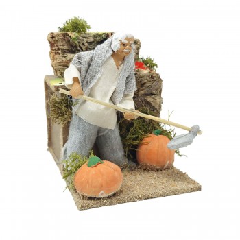 Contadino Pastore per Presepe in Movimento Statuina 12 cm