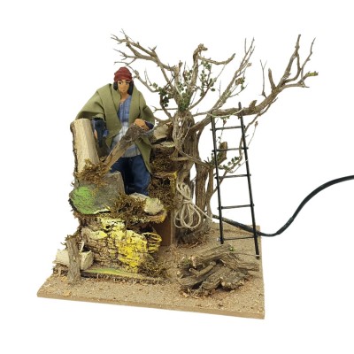 Taglialegna Pastore per Presepe in Movimento Statuina 12 cm