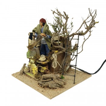 Taglialegna Pastore per Presepe in Movimento Statuina 12 cm
