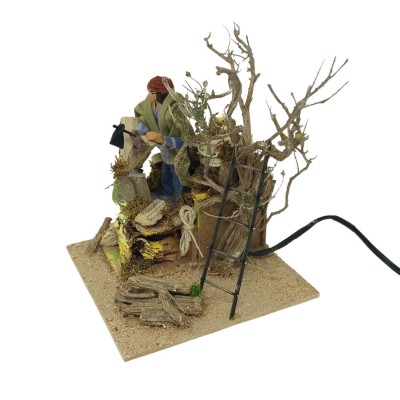 Taglialegna Pastore per Presepe in Movimento Statuina 12 cm