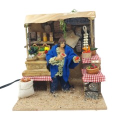 Pastore per Presepe in Movimento Fruttivendolo Statuina 12 cm