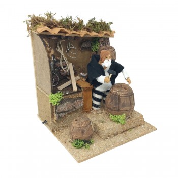 Pastore per Presepe in Movimento 17x17 cm Il Bottaio 79237