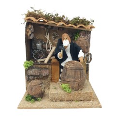 Pastore per Presepe in Movimento 17x17 cm Il Bottaio 79237