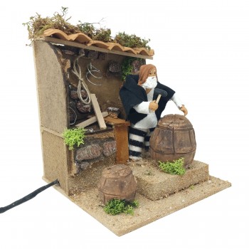 Pastore per Presepe in Movimento 17x17 cm Il Bottaio 79237