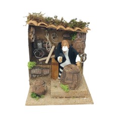 Pastore per Presepe in Movimento 17x17 cm Il Bottaio 79237