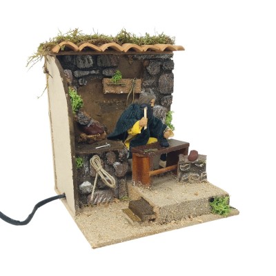 Pastore per Presepe in Movimento Calzolaio Statuina 12 cm