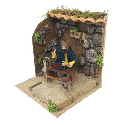 Pastore per Presepe in Movimento Calzolaio Statuina 12 cm