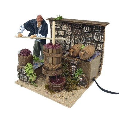 Palmento Scena in Movimento per Presepe Statuina 12 cm