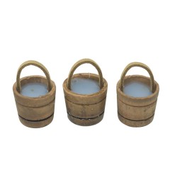 3 Secchi in Resina con Effetto Acqua