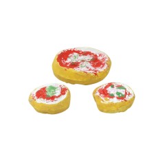 Pizze in Terracotta Miniature Pane per Presepe C003