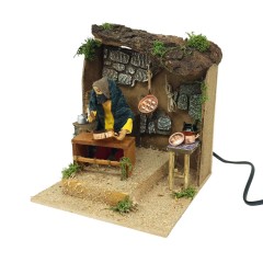 Stagnino Pastore in Movimento per Presepe Statuina 12 cm