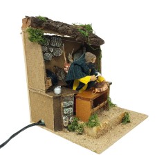 Stagnino Pastore in Movimento per Presepe Statuina 12 cm