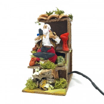 Calzolaio Pastore Presepe in Movimento Statuina 10 cm 79186