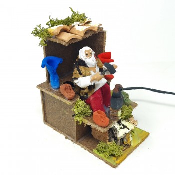 Calzolaio Pastore Presepe in Movimento Statuina 10 cm 79186