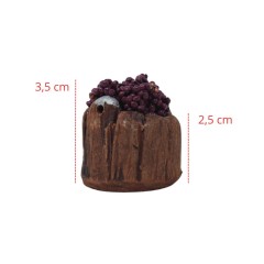 Tino di Legno con Uva Nera 3,5 cm Miniature per Presepe 11667
