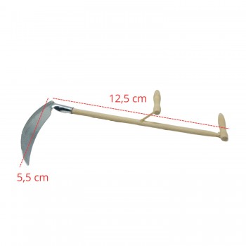Falce in Legno e Metallo Miniature per Presepe T76