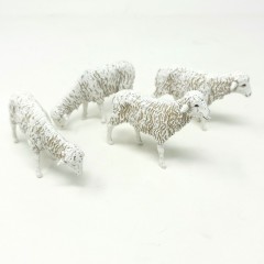 Gruppo 4 Pecore Animali per Presepe SM1223