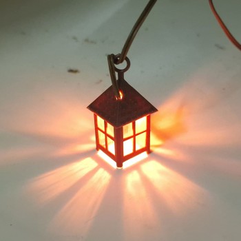 Lanterna in Plastica 4 cm Luce Rossa 3,5 V - A38R