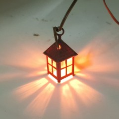 Lanterna in Plastica 4 cm Luce Rossa 3,5 V - A38R