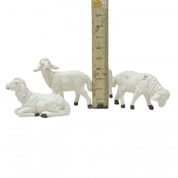 Gruppo 4 Pecore Animali per Presepe CM12C/PE