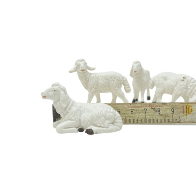Gruppo 4 Pecore Animali per Presepe CM12C/PE