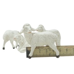 Gruppo 4 Pecore Animali per Presepe CM12C/PE