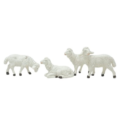 Gruppo 4 Pecore Animali per Presepe CM12C/PE