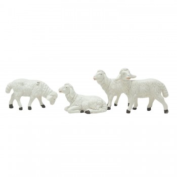 Gruppo 4 Pecore Animali per Presepe CM12C/PE