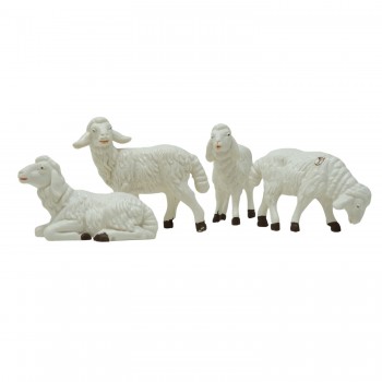Gruppo 4 Pecore Animali per Presepe CM12C/PE