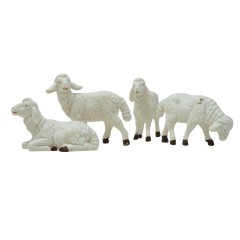 Gruppo 4 Pecore Animali per Presepe CM12C/PE