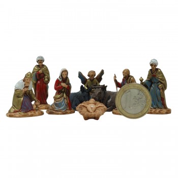 Natività in Plastica Completa 3,5 cm 6 pezzi