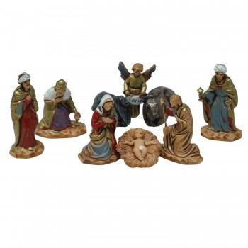 Natività in Plastica Completa 3,5 cm 6 pezzi