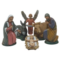 Natività Completa da 10 cm Set 7 pezzi Presepe