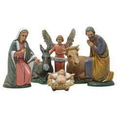 Natività Completa da 10 cm Set 7 pezzi Presepe