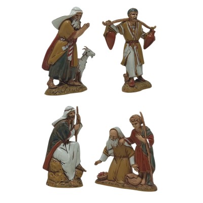 Pastori in Plastica 8 Pezzi Assortiti 10 cm