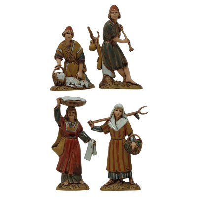 Pastori in Plastica 8 Pezzi Assortiti 10 cm