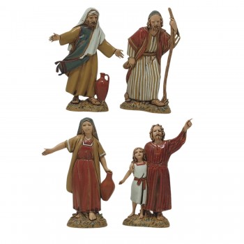 Pastori in Plastica 8 Pezzi Assortiti 10 cm SM1055