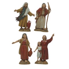 Pastori in Plastica 8 Pezzi Assortiti 10 cm SM1055