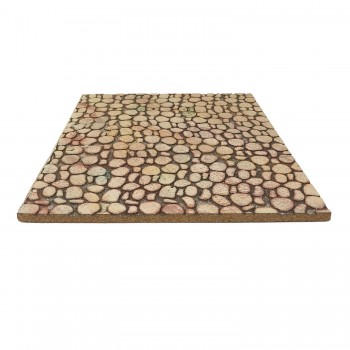 Pannello in Sughero per Presepe con Pietre Tonde 24x33 cm