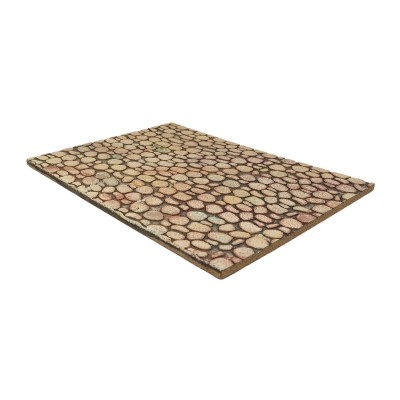 Pannello in Sughero per Presepe con Pietre Tonde 24x33 cm